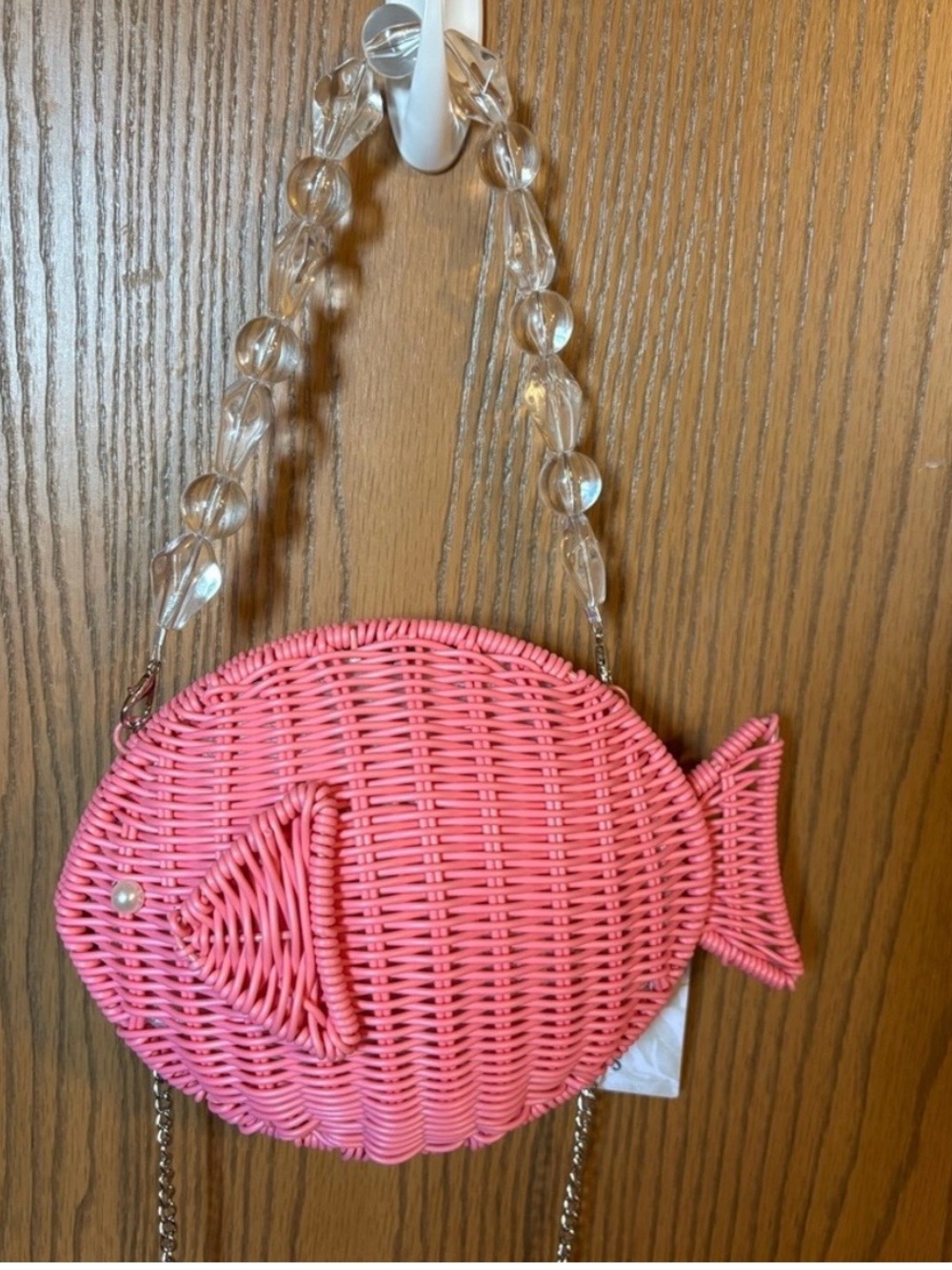 Pink Wicker Fish Shoulder Bag Tommy Bahama.